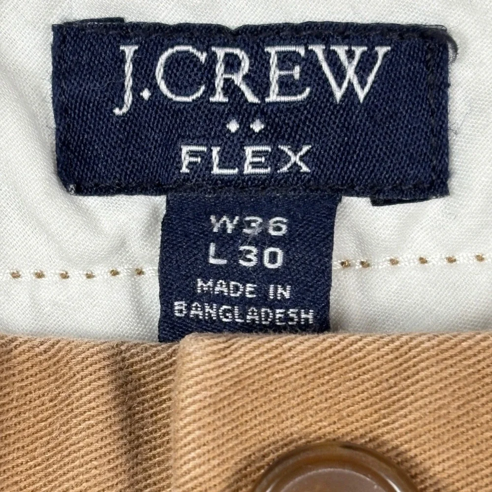 J Crew Flex Slim Fit Chino Pants Camel Brown Mens‎ W36 L30